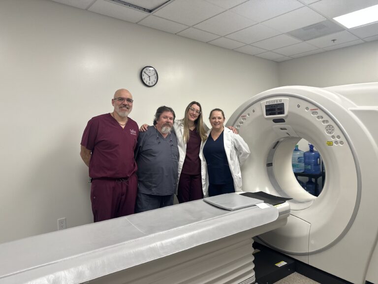 MarQueen Team with CT Scanner